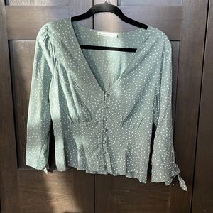 Abercrombie peplum top